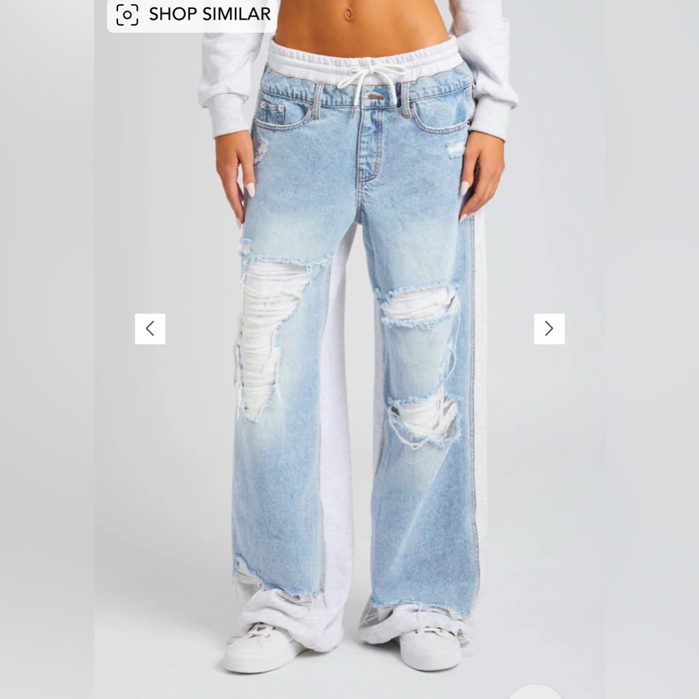 SER.O.YA  ORSON PANT Track Pants with Relaxed Fit and Distressed Details